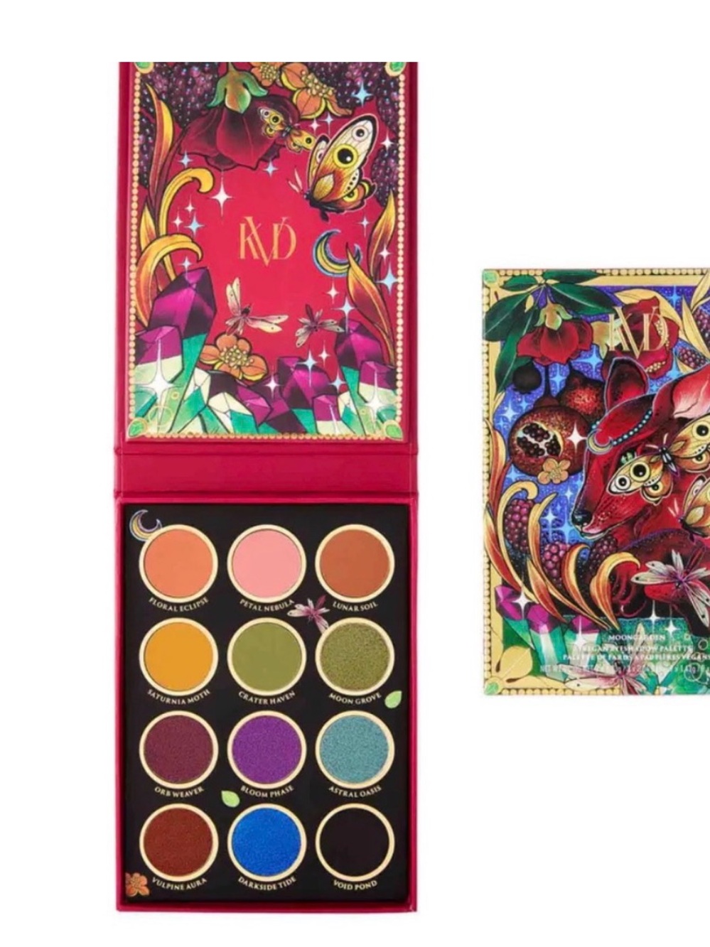 KVD Beauty Moon Garden Vegan 9-Color Eyeshadow Palette—Pink & Multicolor Shades